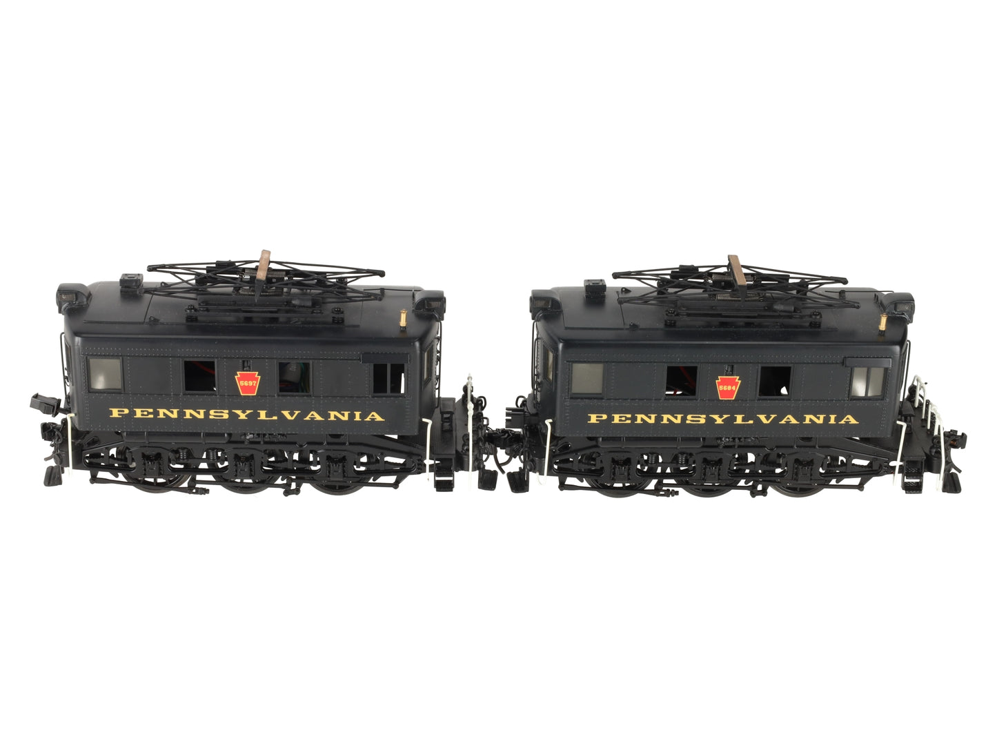 Sunset Models O Brass PRR B-1 AB Unit Electric Switchers #5684 & #5697 (2-Rail) EX/Box