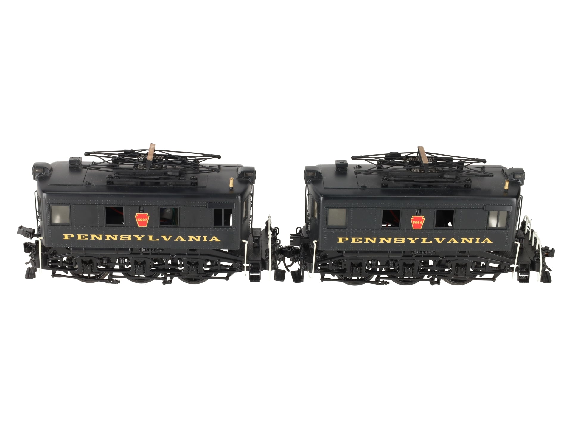 Sunset Models O Brass PRR B-1 AB Unit Electric Switchers #5684 & #5697 (2-Rail) EX/Box