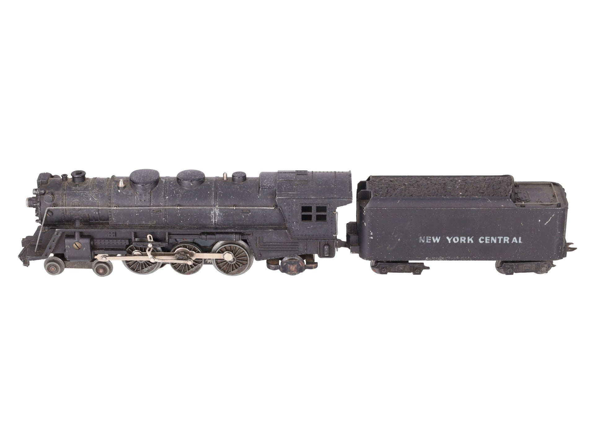 Marx 333 Vintage O New York Central 4-6-2 Diecast Steam Locomotive & Tender VG