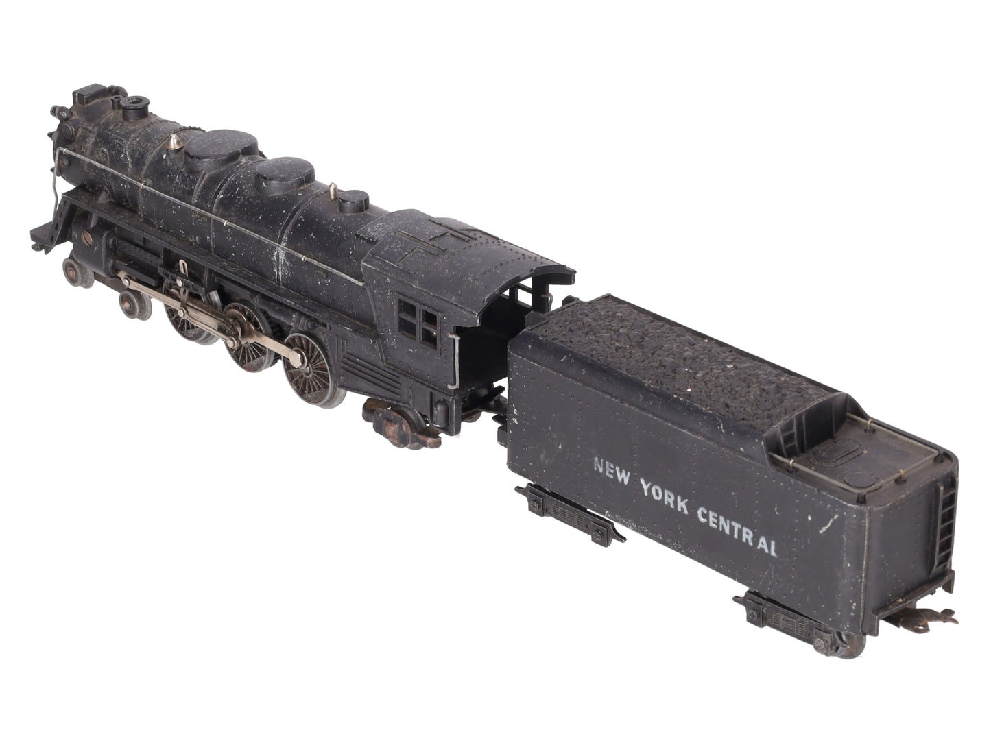 Marx 333 Vintage O New York Central 4-6-2 Diecast Steam Locomotive & Tender VG