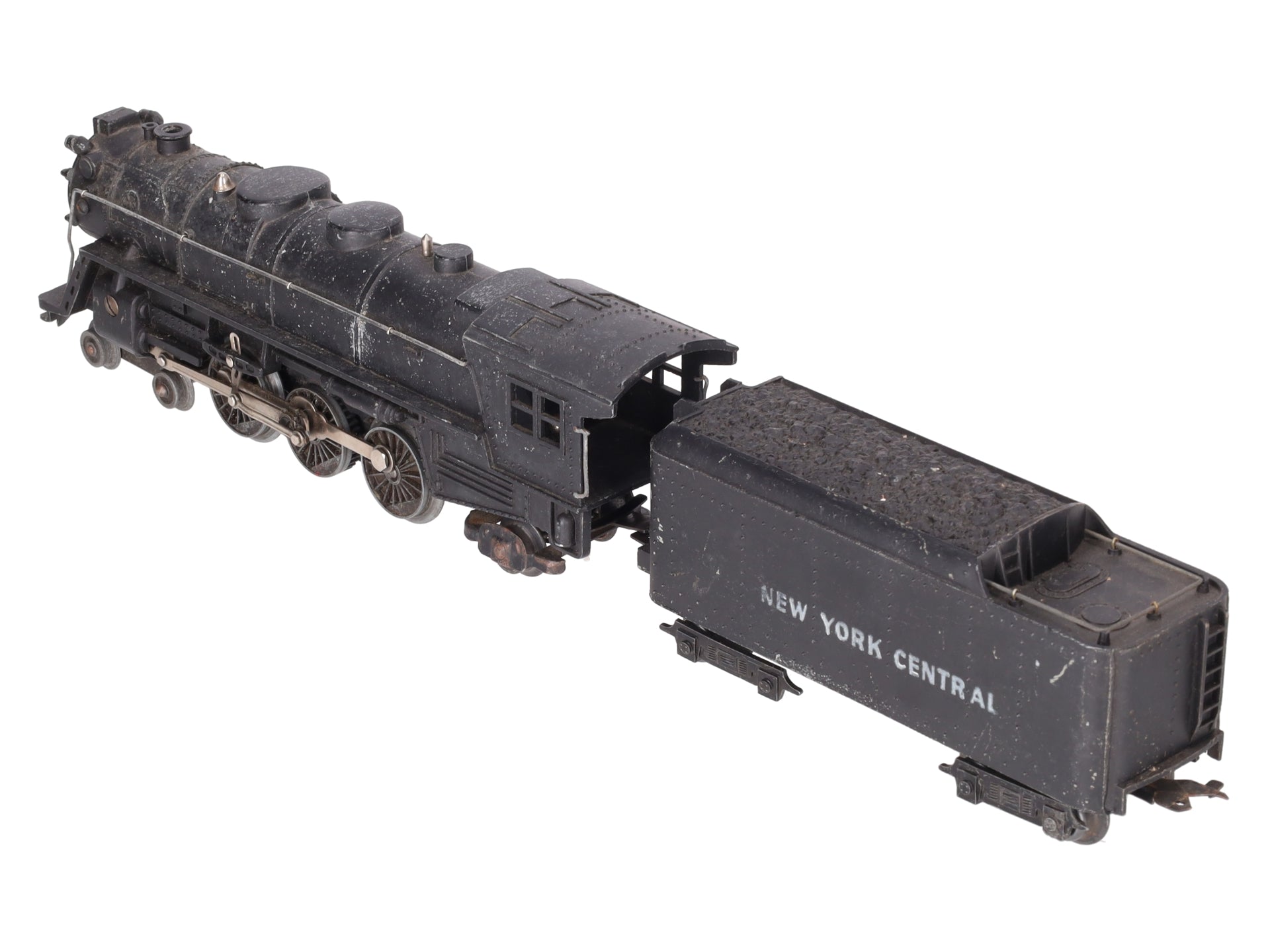 Marx 333 Vintage O New York Central 4-6-2 Diecast Steam Locomotive & Tender VG