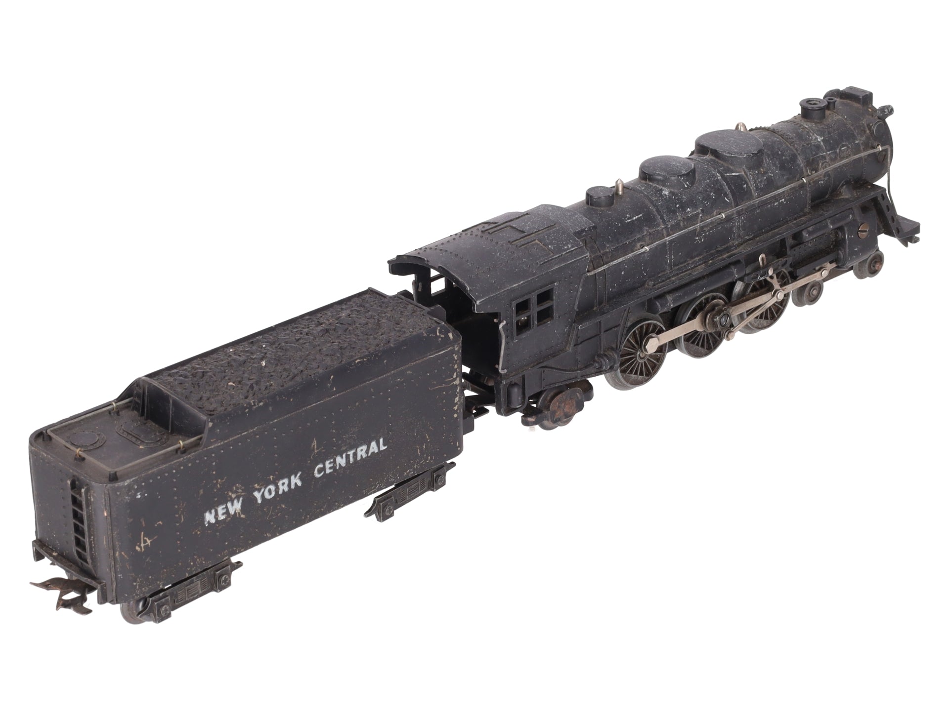 Marx 333 Vintage O New York Central 4-6-2 Diecast Steam Locomotive & Tender VG