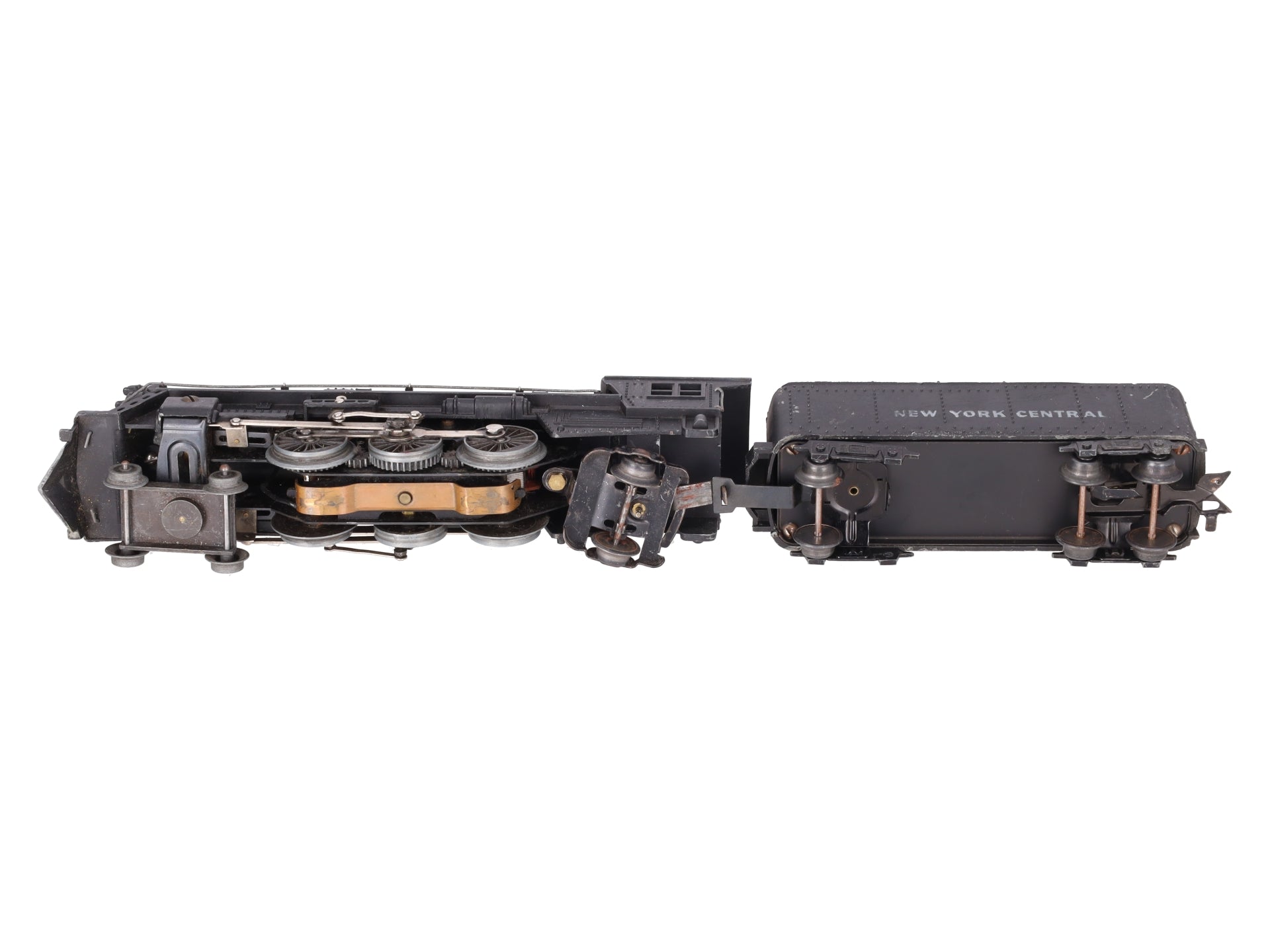 Marx 333 Vintage O New York Central 4-6-2 Diecast Steam Locomotive & Tender VG