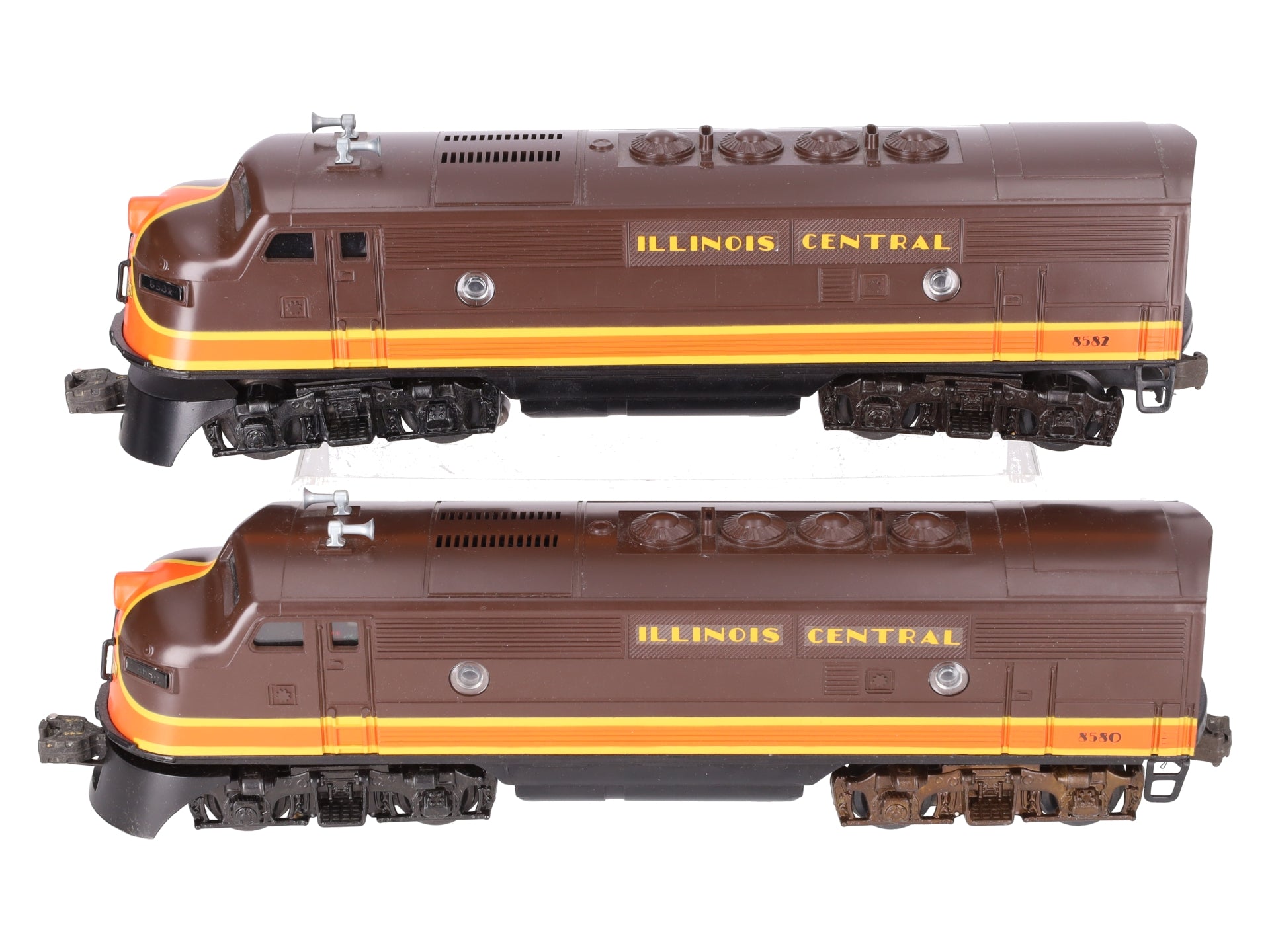 Lionel 6-8580 O Gauge Illinois Central F3 AA Diesel Locomotive Set EX/Box