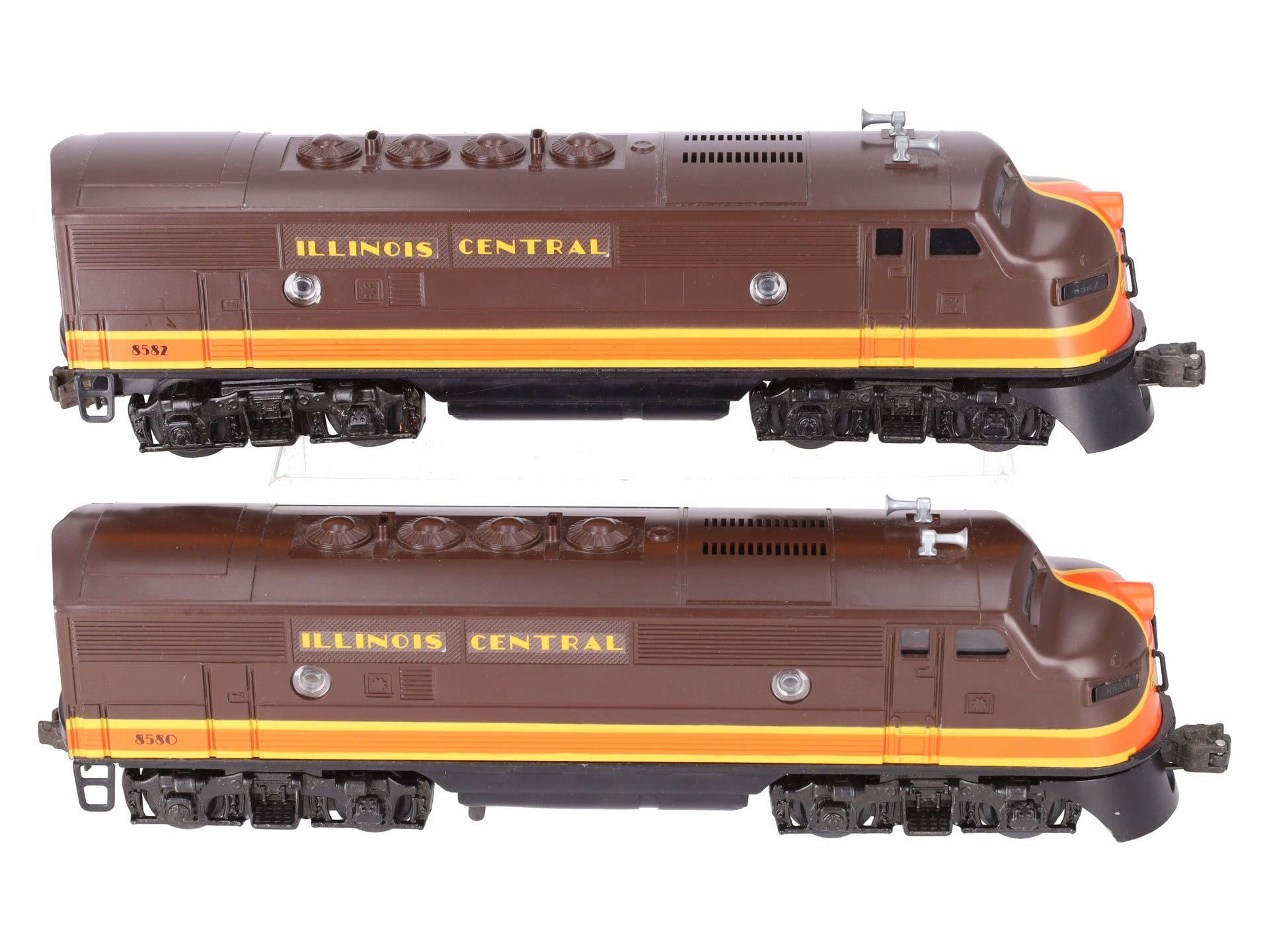 Lionel 6-8580 O Gauge Illinois Central F3 AA Diesel Locomotive Set EX/Box