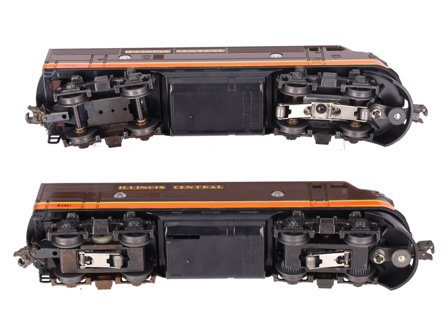 Lionel 6-8580 O Gauge Illinois Central F3 AA Diesel Locomotive Set EX/Box