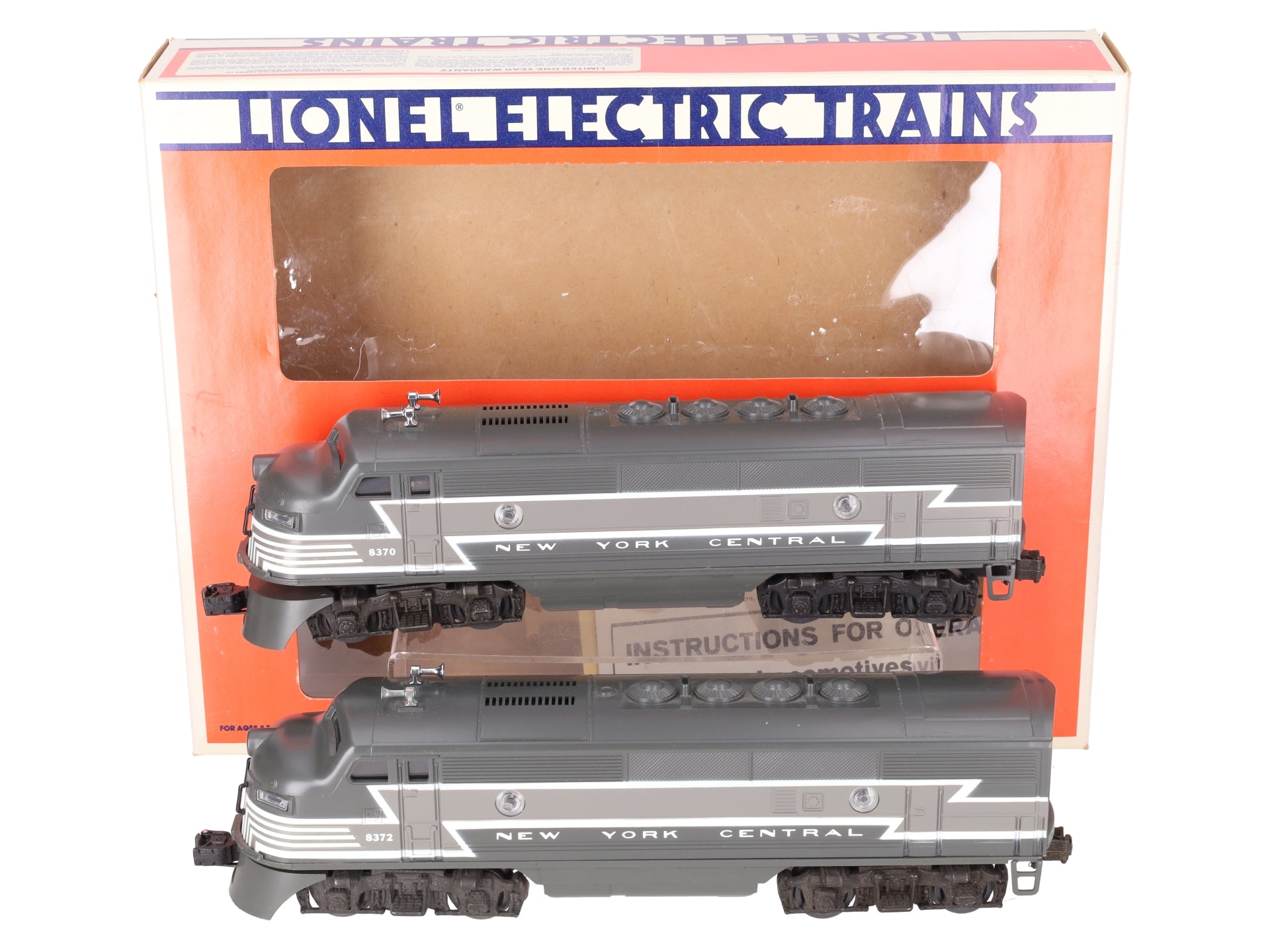 Lionel 6-8370 O Gauge New York Central F3 AA Diesel Locomotives #8372/#8370 EX/Box