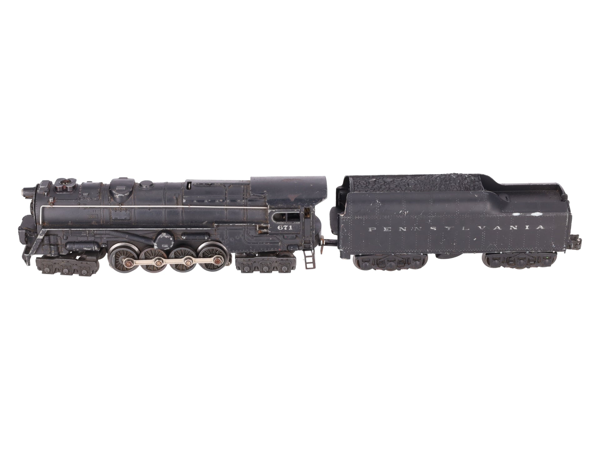 Lionel 671 Vintage O 6-8-6 Die-Cast Steam Turbine Locomotive with 2671W Tender VG
