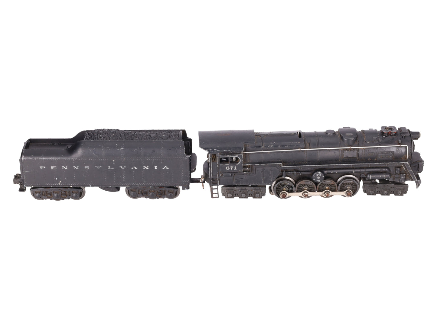 Lionel 671 Vintage O 6-8-6 Die-Cast Steam Turbine Locomotive with 2671W Tender VG