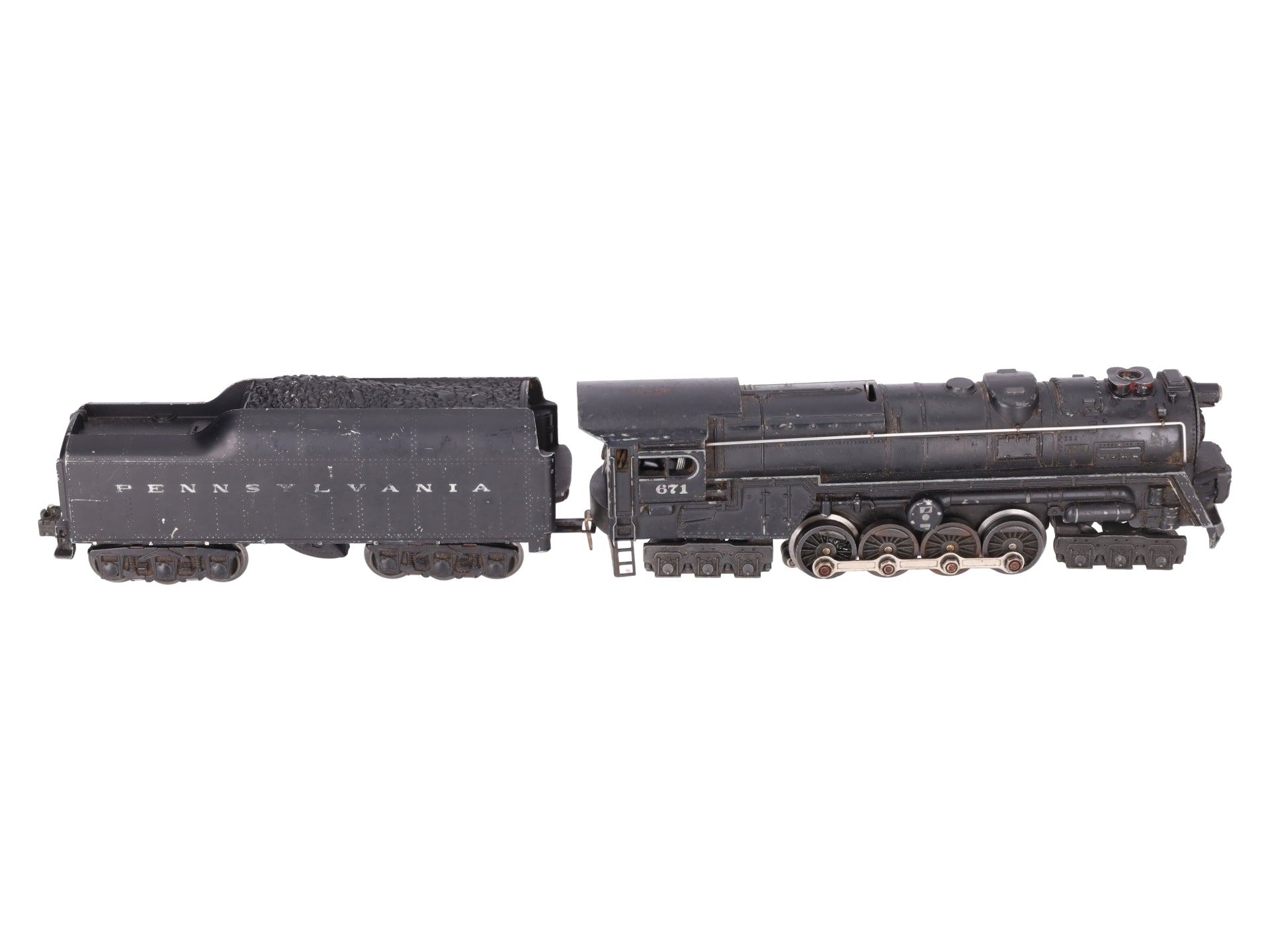 Lionel 671 Vintage O 6-8-6 Die-Cast Steam Turbine Locomotive with 2671W Tender VG