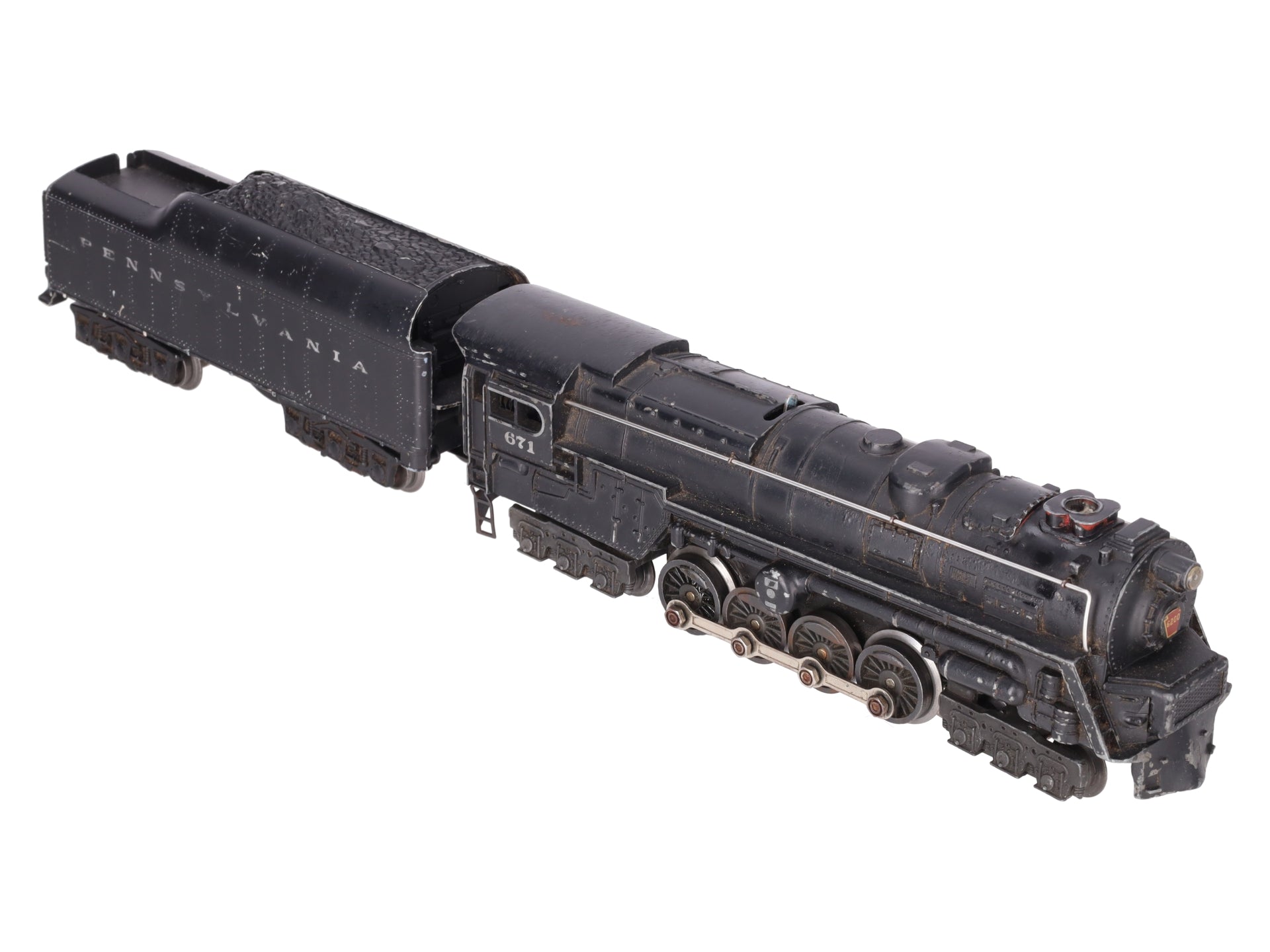 Lionel 671 Vintage O 6-8-6 Die-Cast Steam Turbine Locomotive with 2671W Tender VG