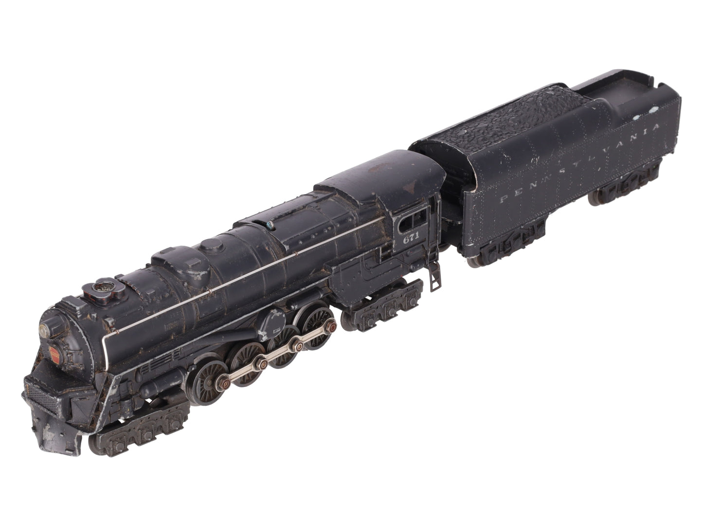 Lionel 671 Vintage O 6-8-6 Die-Cast Steam Turbine Locomotive with 2671W Tender VG