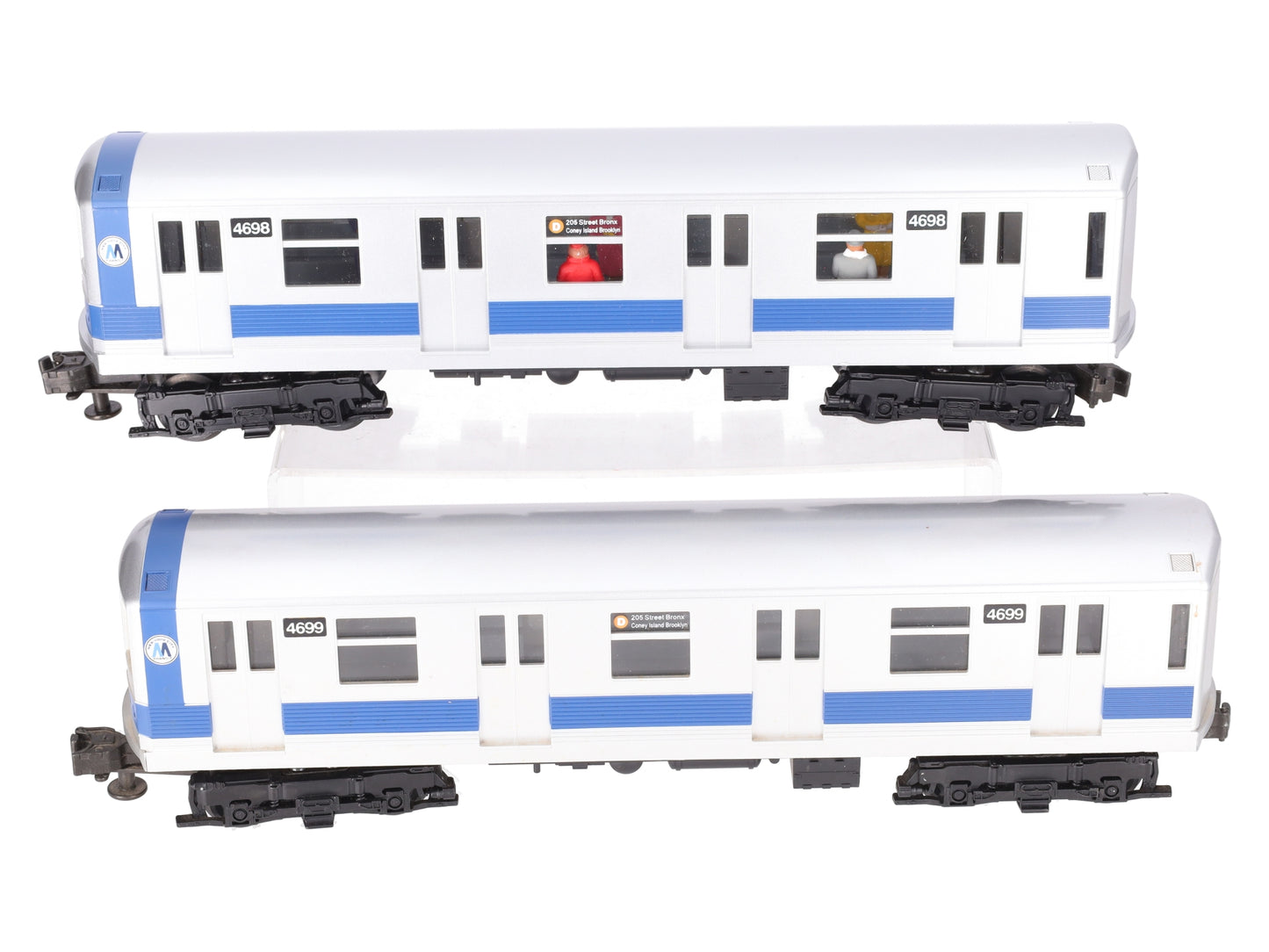 MTH 30-2122-1 O NYC MTA Subway Cars w/PS1 (Set of 2) EX