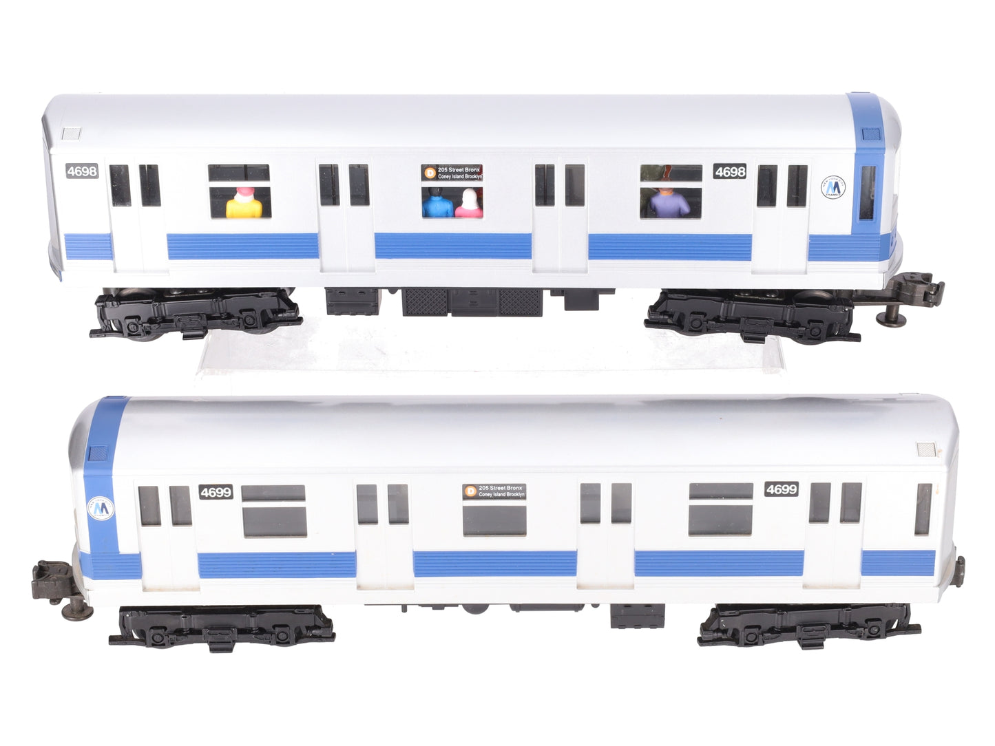 MTH 30-2122-1 O NYC MTA Subway Cars w/PS1 (Set of 2) EX