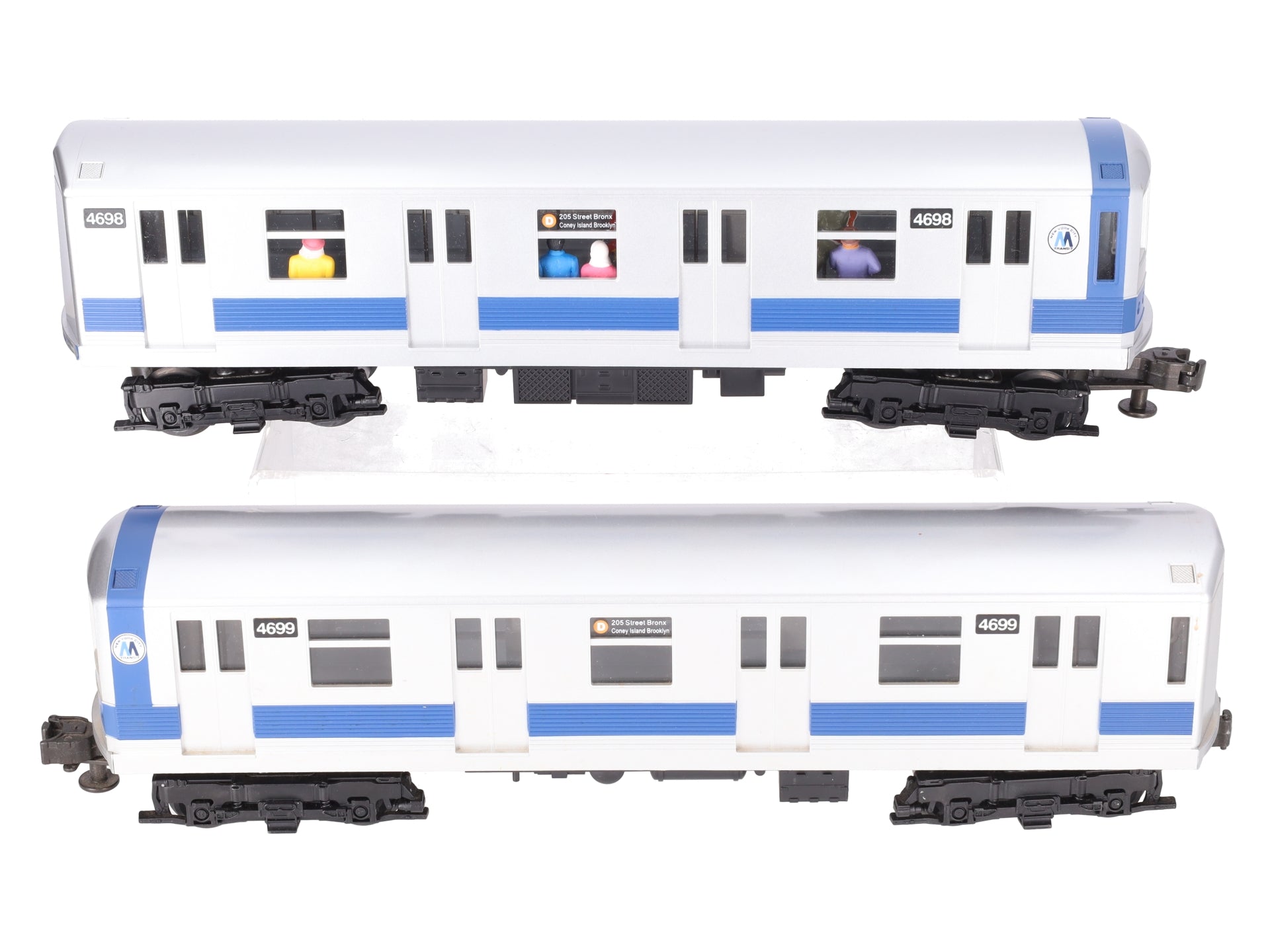 MTH 30-2122-1 O NYC MTA Subway Cars w/PS1 (Set of 2) EX