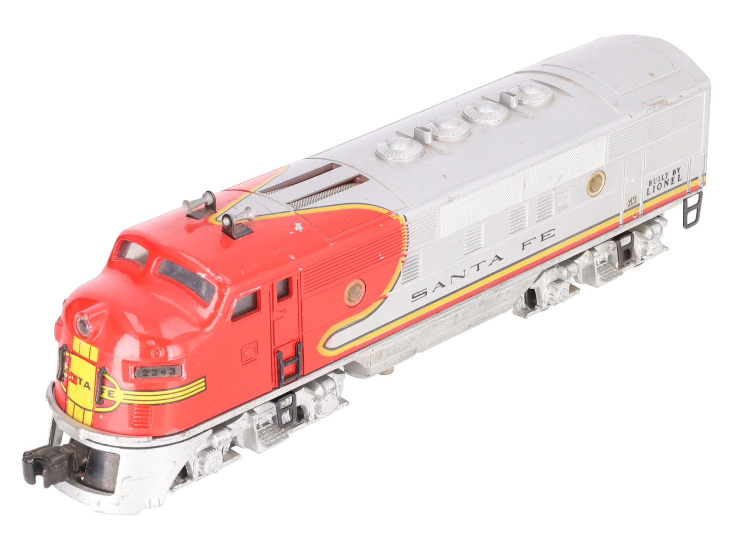Lionel 2343 Vintage O Santa Fe F3 A Diesel Locomotive VG