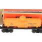 Lionel 6025-60 VIntage O Gulf  Orange Single Dome Tank Car EX/Box