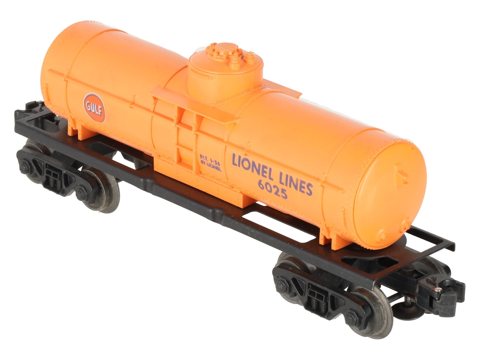Lionel 6025-60 VIntage O Gulf  Orange Single Dome Tank Car EX/Box