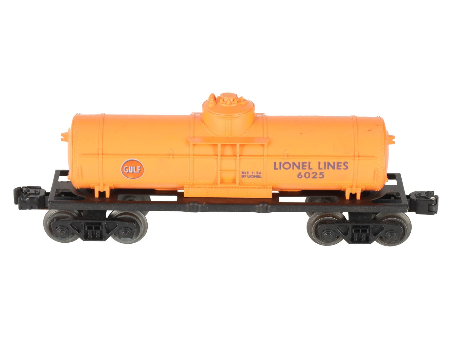 Lionel 6025-60 VIntage O Gulf  Orange Single Dome Tank Car EX/Box
