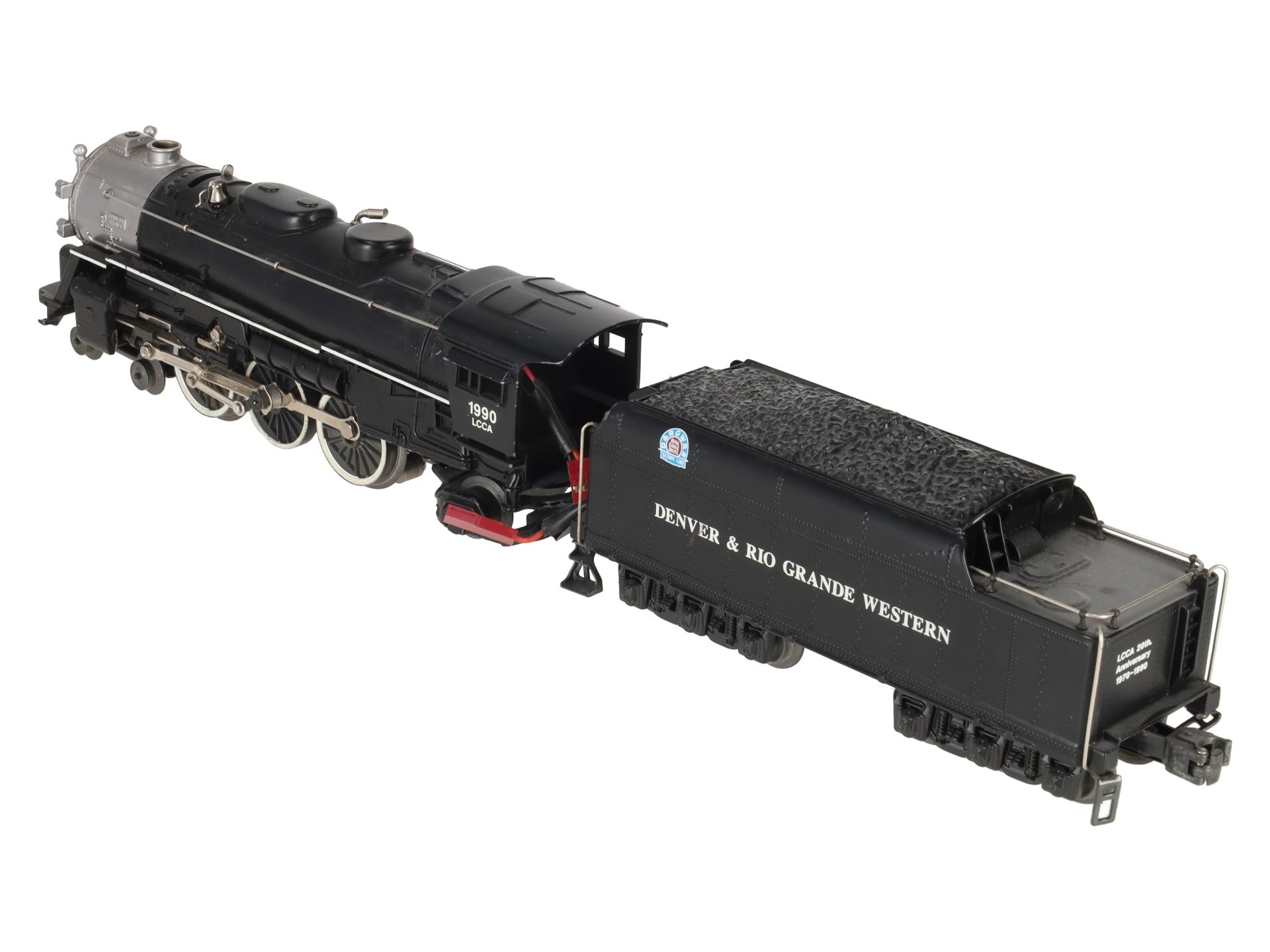 Lionel 6-18090 O Gauge Denver & Rio Grande LCCA 4-6-2 Steam Locomotive #1990 EX