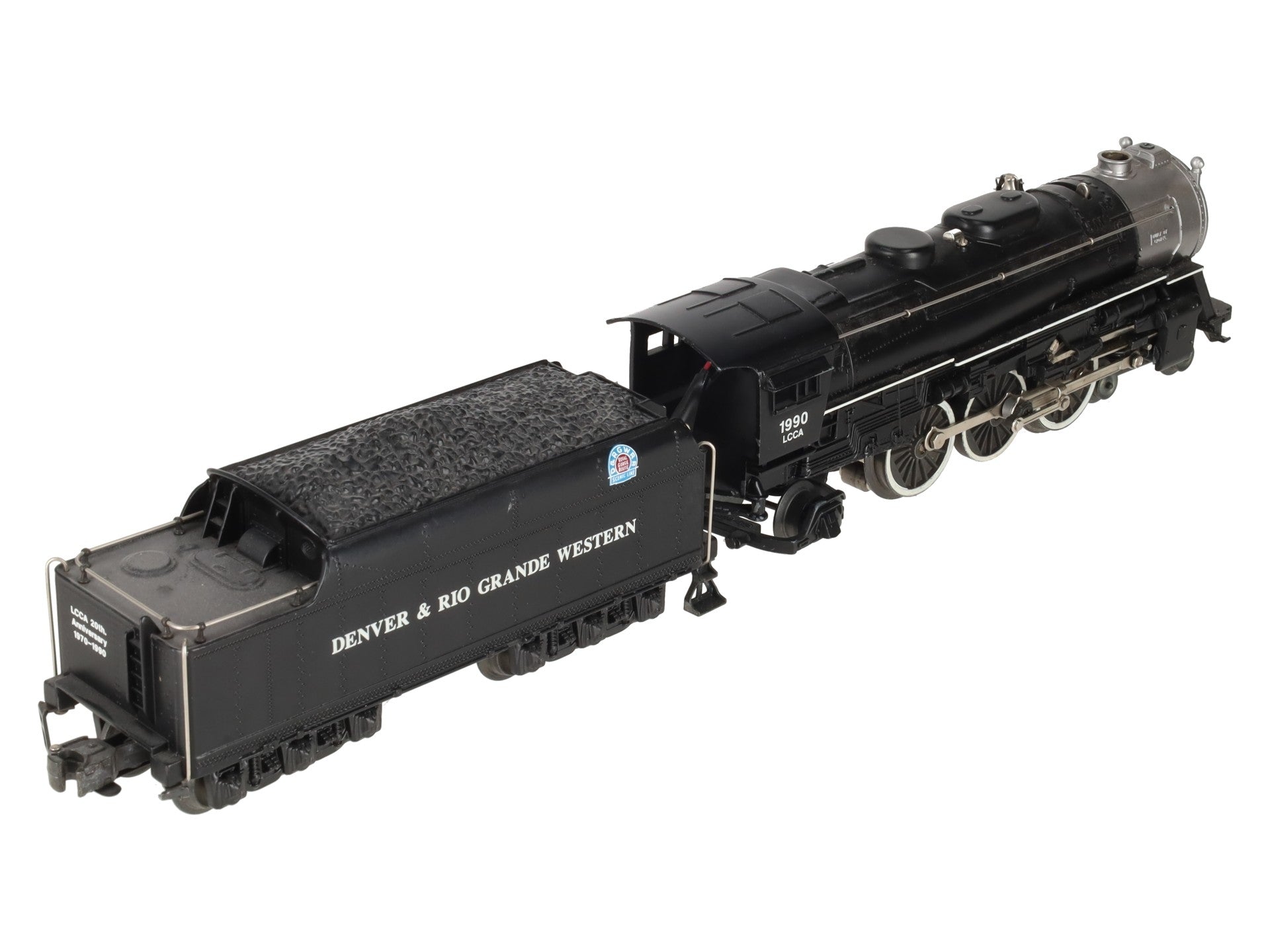 Lionel 6-18090 O Gauge Denver & Rio Grande LCCA 4-6-2 Steam Locomotive #1990 EX