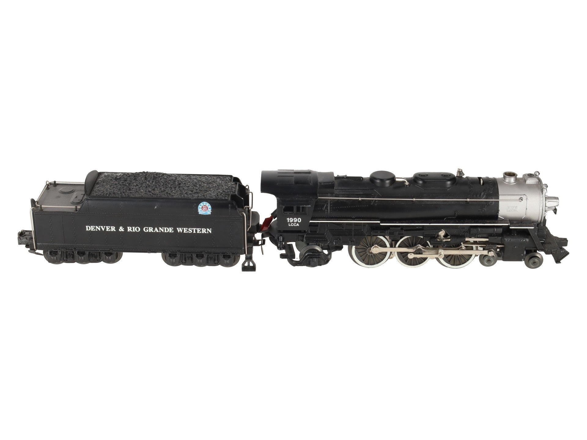 Lionel 6-18090 O Gauge Denver & Rio Grande LCCA 4-6-2 Steam Locomotive #1990 EX