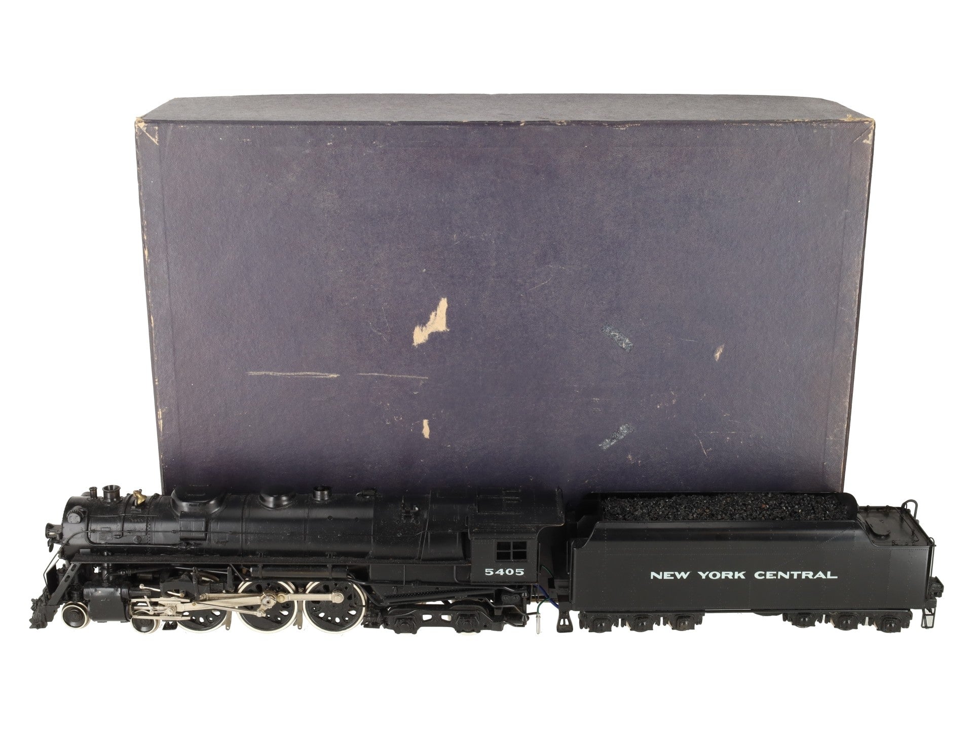 US Hobbies/KTM Models O Gauge BRASS NYC J3-a Hudson Steam Loco & Tender #5405 EX/Box
