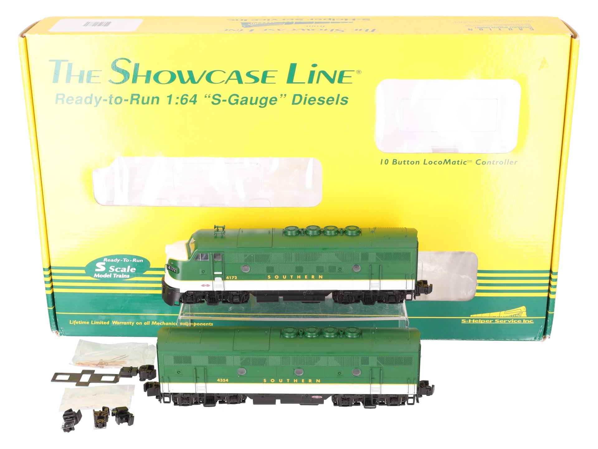 The Showcase Line 00375 S Gauge Southern F3 AB Diesel Locomotive Set EX/Box
