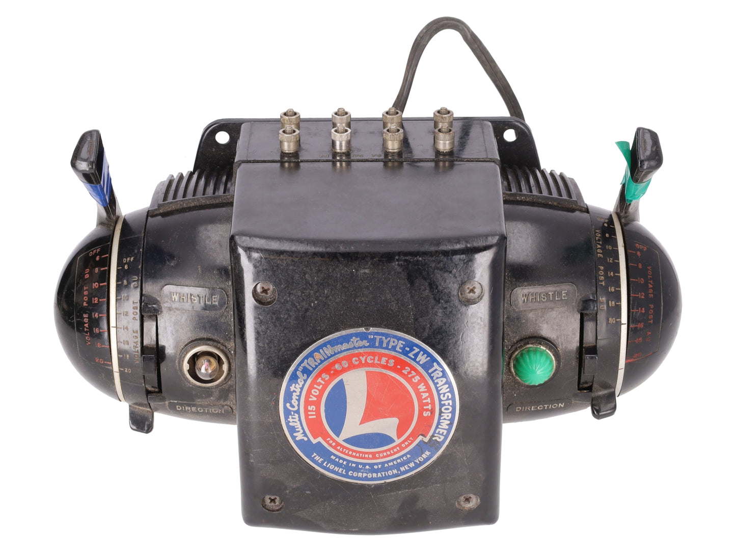 Lionel ZW 275 Watt Vintage O Gauge Train Transformer with Whistle (R Model) VG
