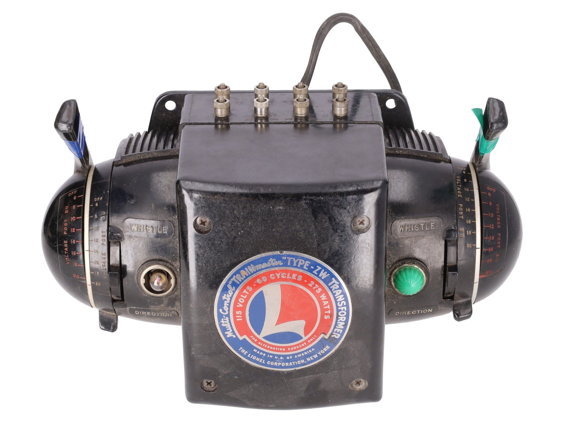 Lionel ZW 275 Watt Vintage O Gauge Train Transformer with Whistle (R Model) VG