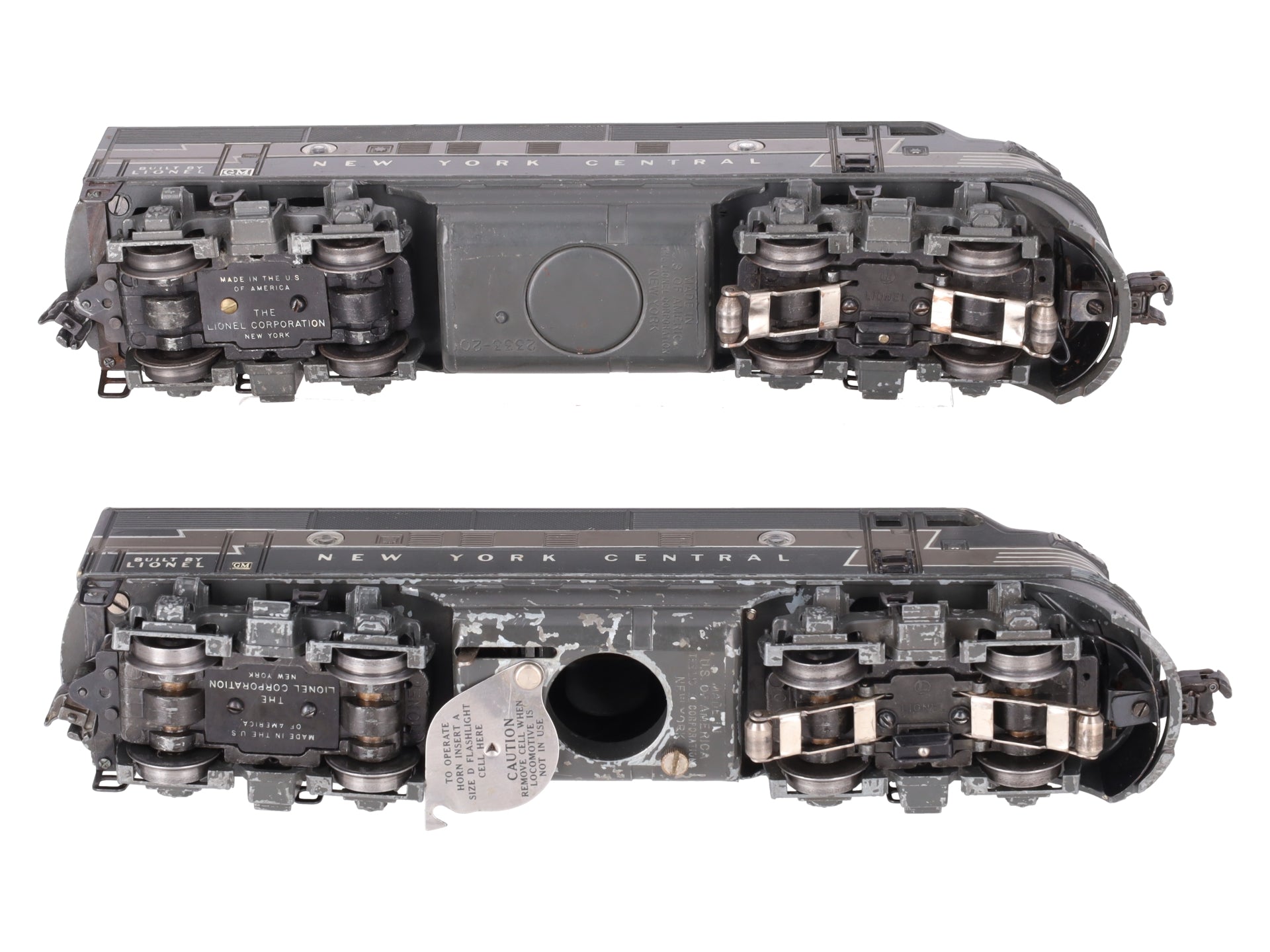 Lionel 2344 Vintage O New York Central F-3 AA Diesel Locomotive Set VG