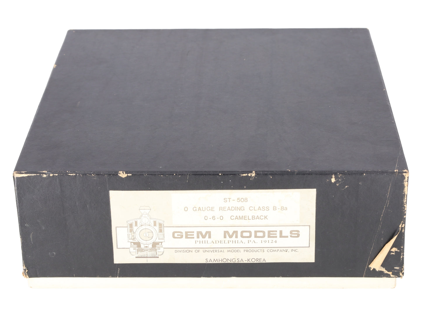 Gem Models ST-508 O Brass Reading Class B-8a 0-6-0 Camelback Steam Loco w/Tender EX/Box