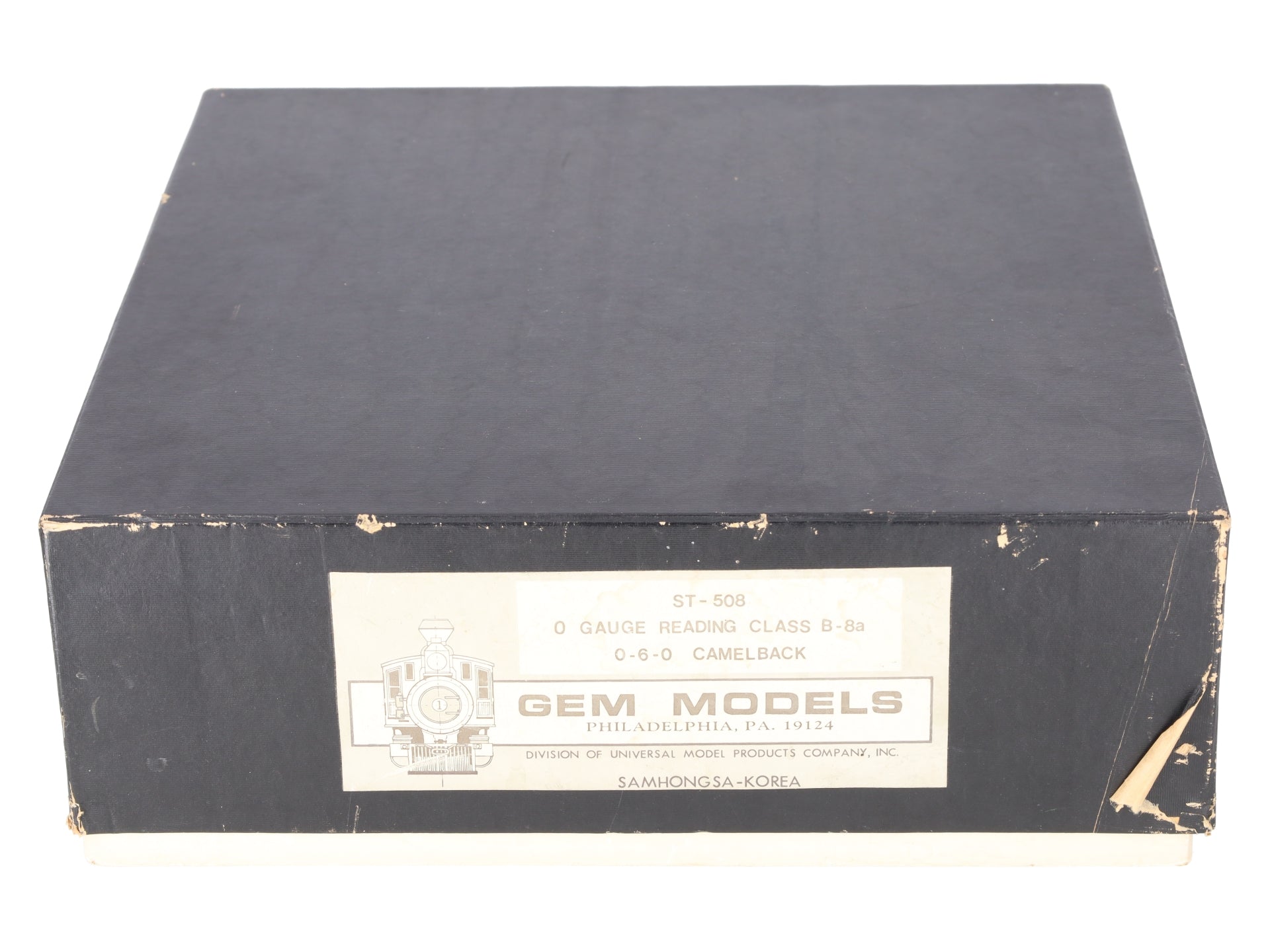 Gem Models ST-508 O Brass Reading Class B-8a 0-6-0 Camelback Steam Loco w/Tender EX/Box
