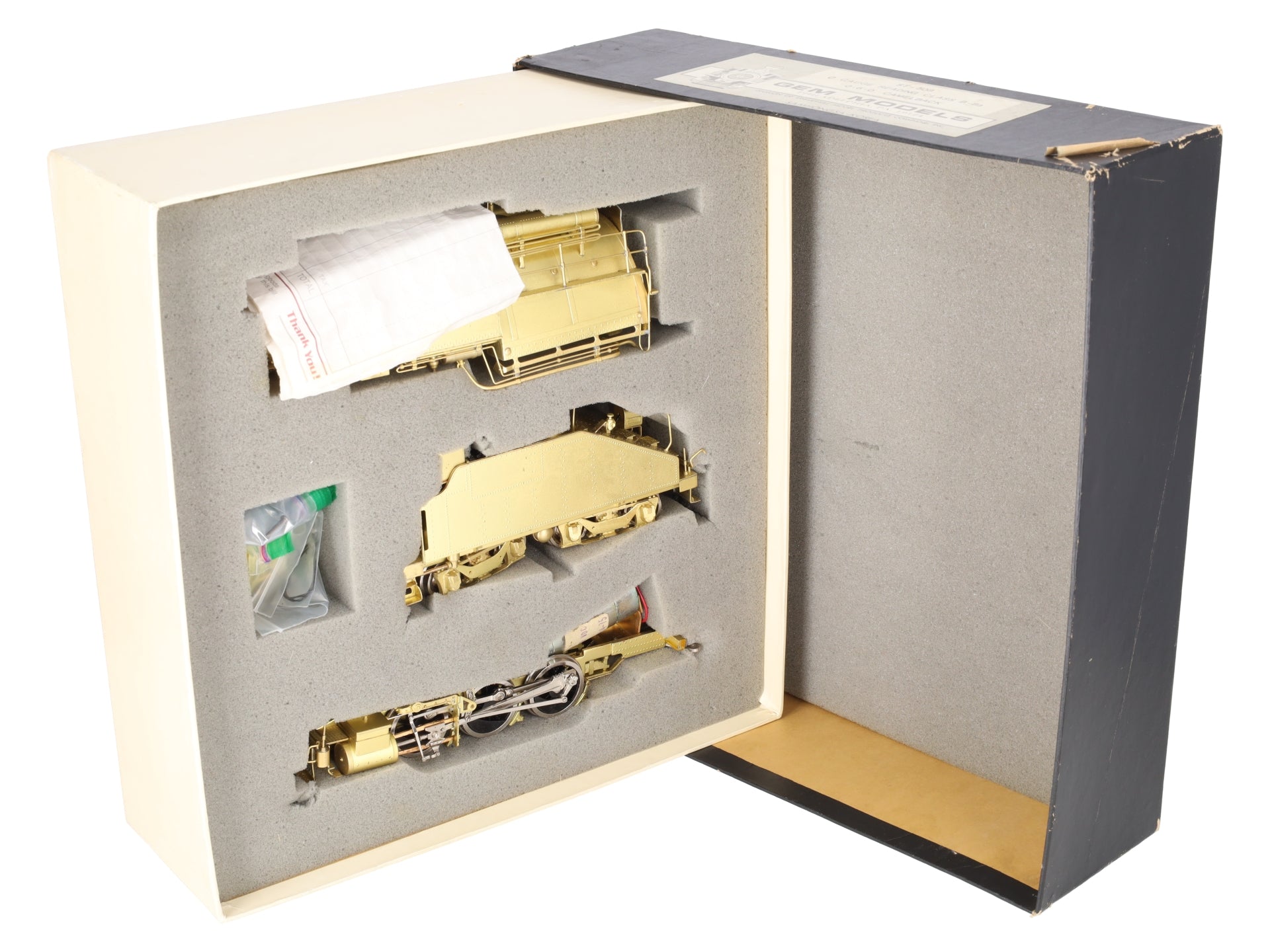 Gem Models ST-508 O Brass Reading Class B-8a 0-6-0 Camelback Steam Loco w/Tender EX/Box