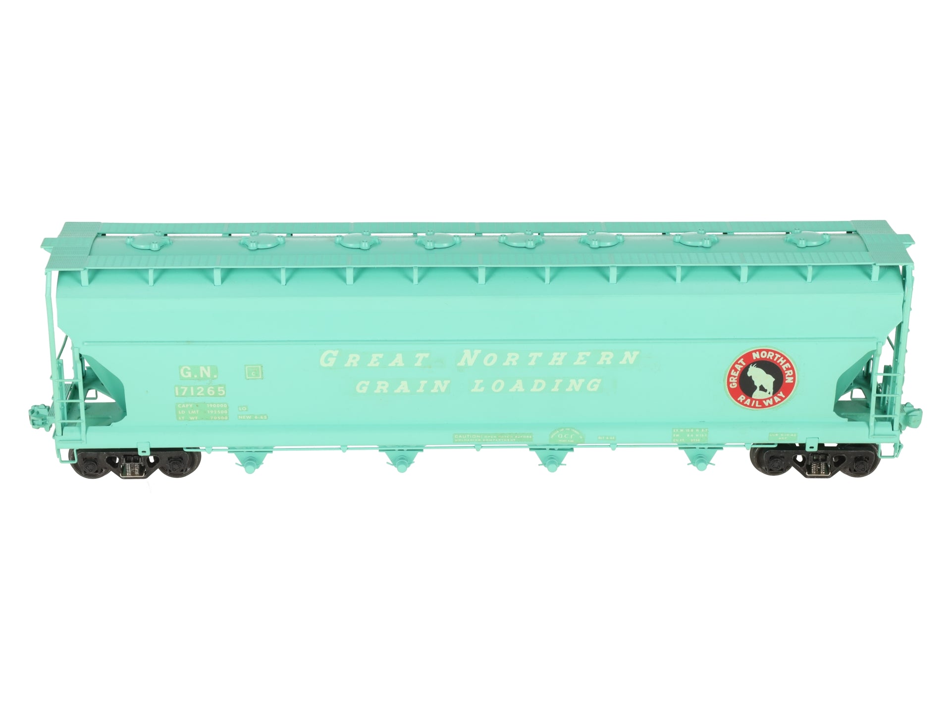 US Hobbies O Scale Custom BRASS Great Northern Grain Hopper Car #171265/Box