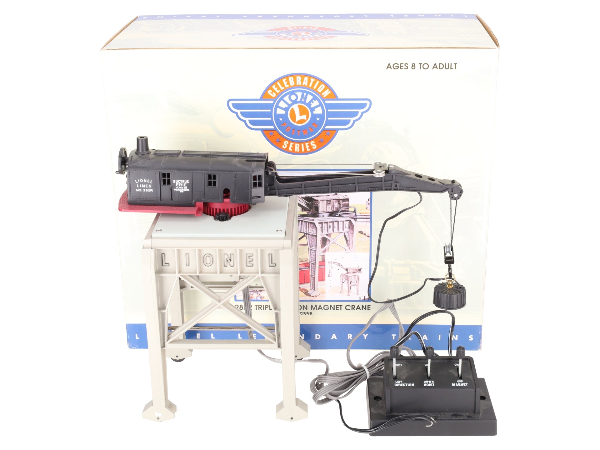 Lionel 6-22998 O PWC 282R Gantry Crane with Electromagnet EX/Box