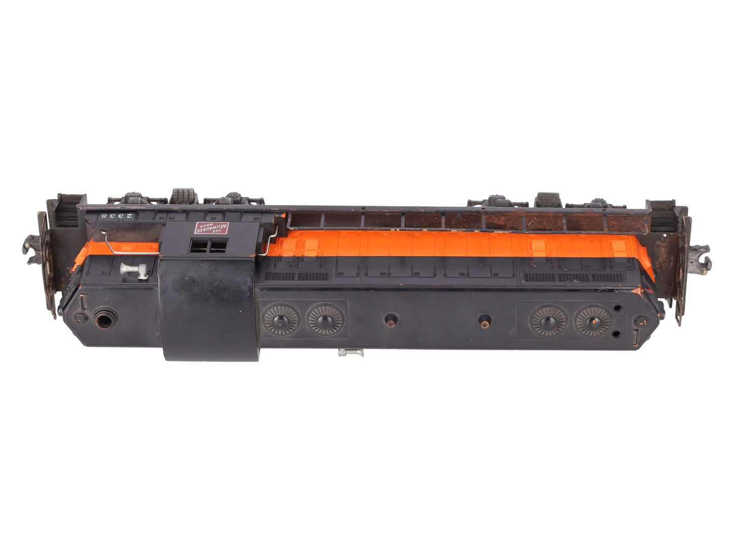 Lionel 2338 Vintage O Milwaukee Road Powered GP-7 Diesel Locomotive VG