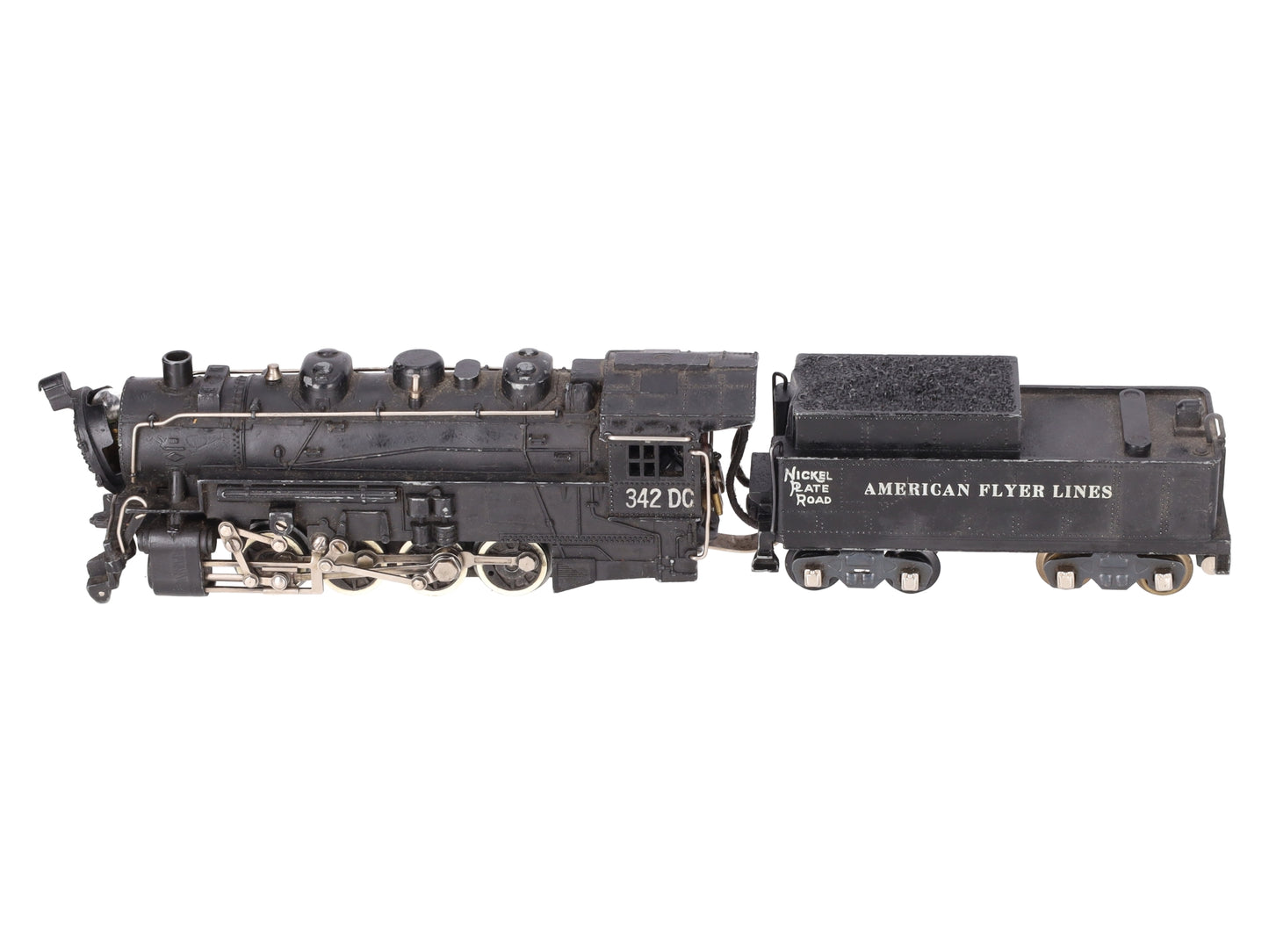 American Flyer 342DC Vintage S NKP 0-8-0 Diecast Steam Switcher VG