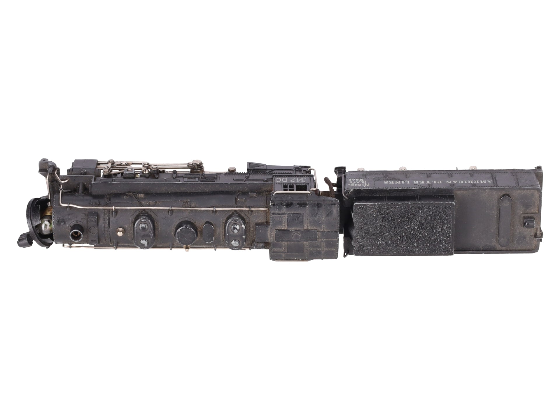 American Flyer 342DC Vintage S NKP 0-8-0 Diecast Steam Switcher VG