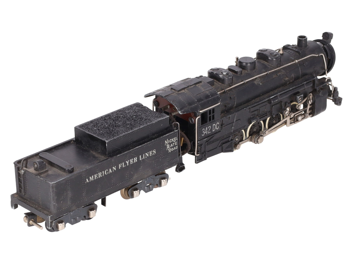 American Flyer 342DC Vintage S NKP 0-8-0 Diecast Steam Switcher VG