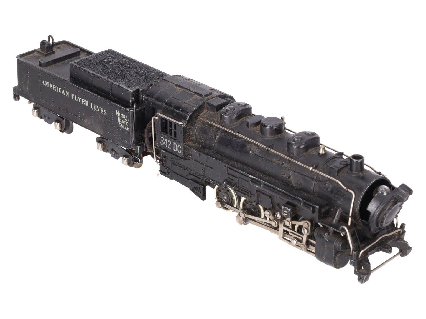 American Flyer 342DC Vintage S NKP 0-8-0 Diecast Steam Switcher VG