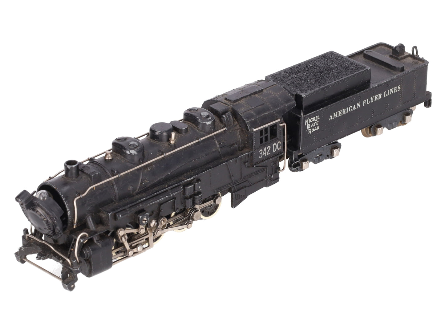 American Flyer 342DC Vintage S NKP 0-8-0 Diecast Steam Switcher VG