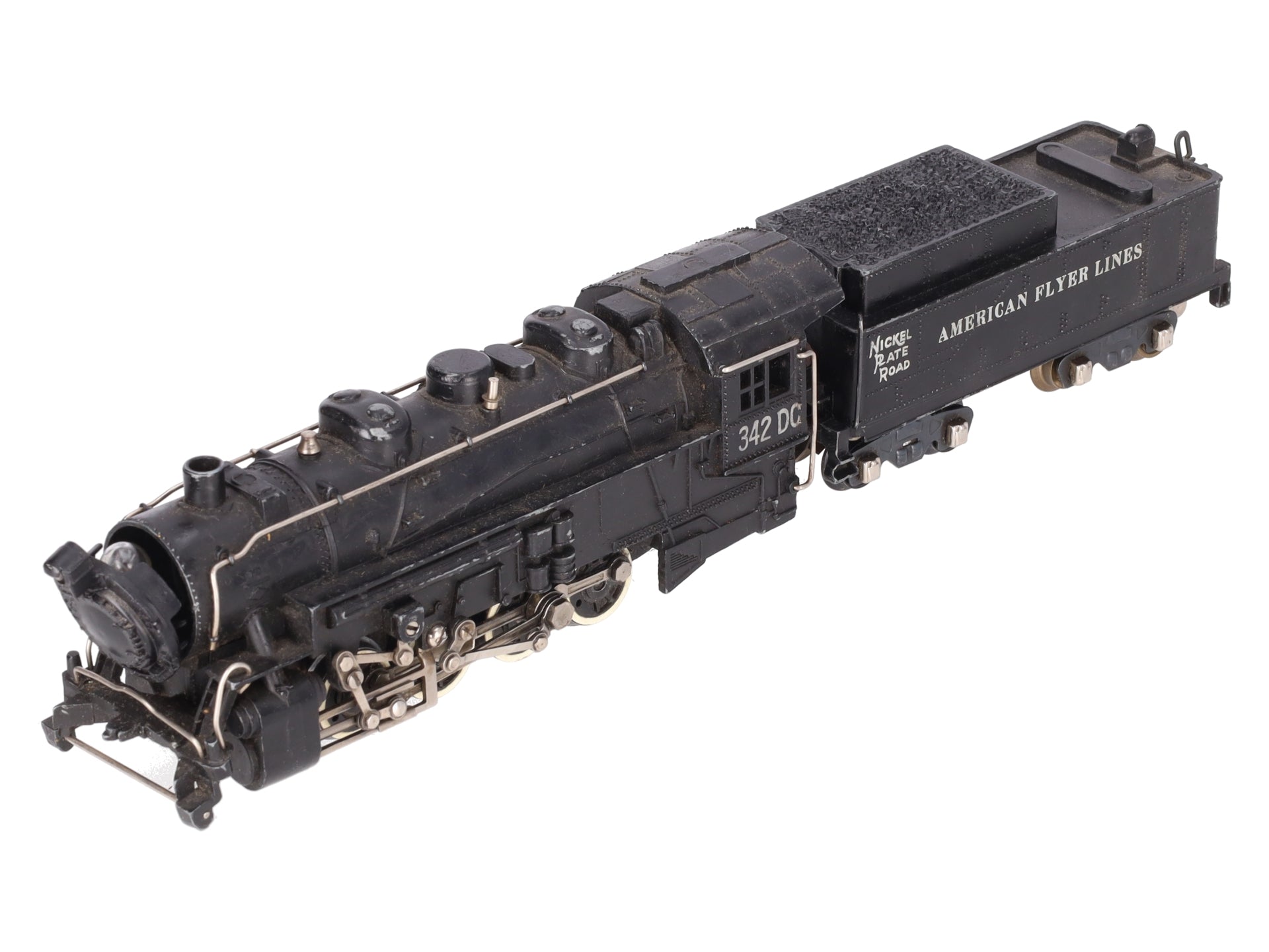 American Flyer 342DC Vintage S NKP 0-8-0 Diecast Steam Switcher VG