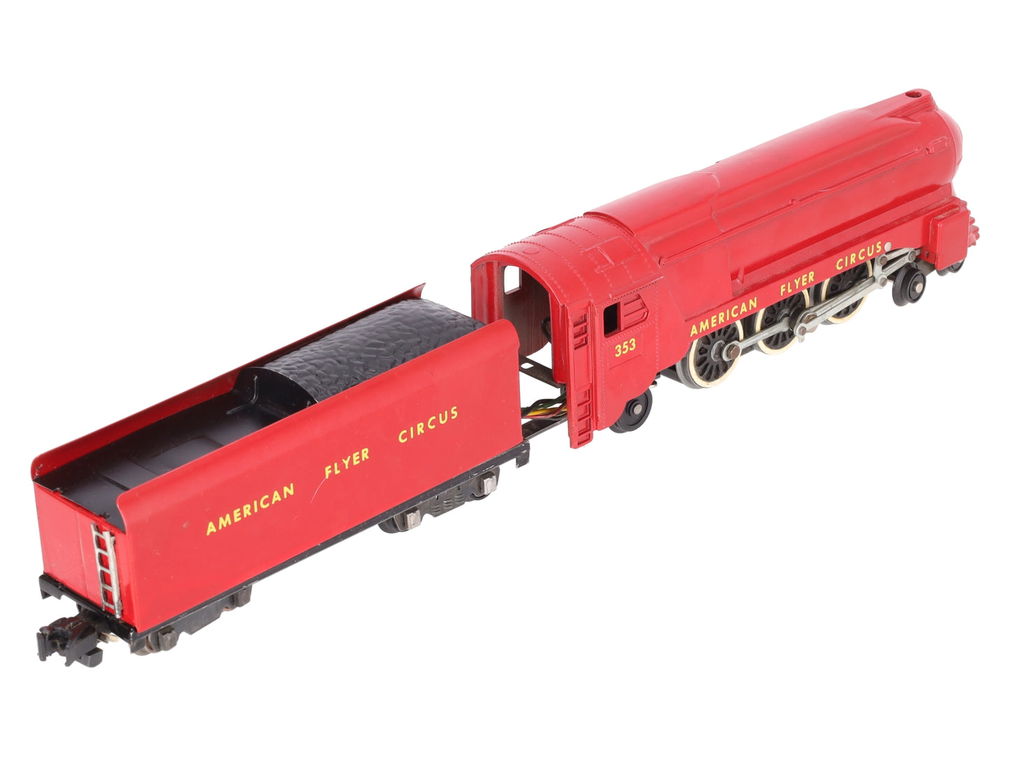 American Flyer 353 Vintage S Circus 4-6-2 Steam Locomotive w/Tender