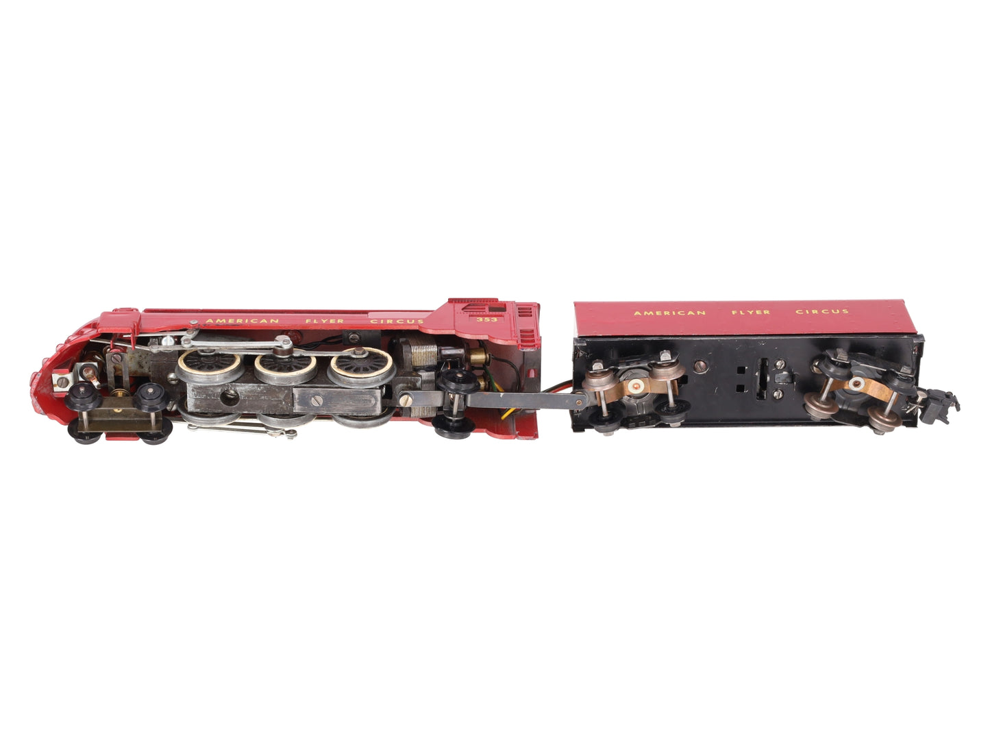 American Flyer 353 Vintage S Circus 4-6-2 Steam Locomotive w/Tender