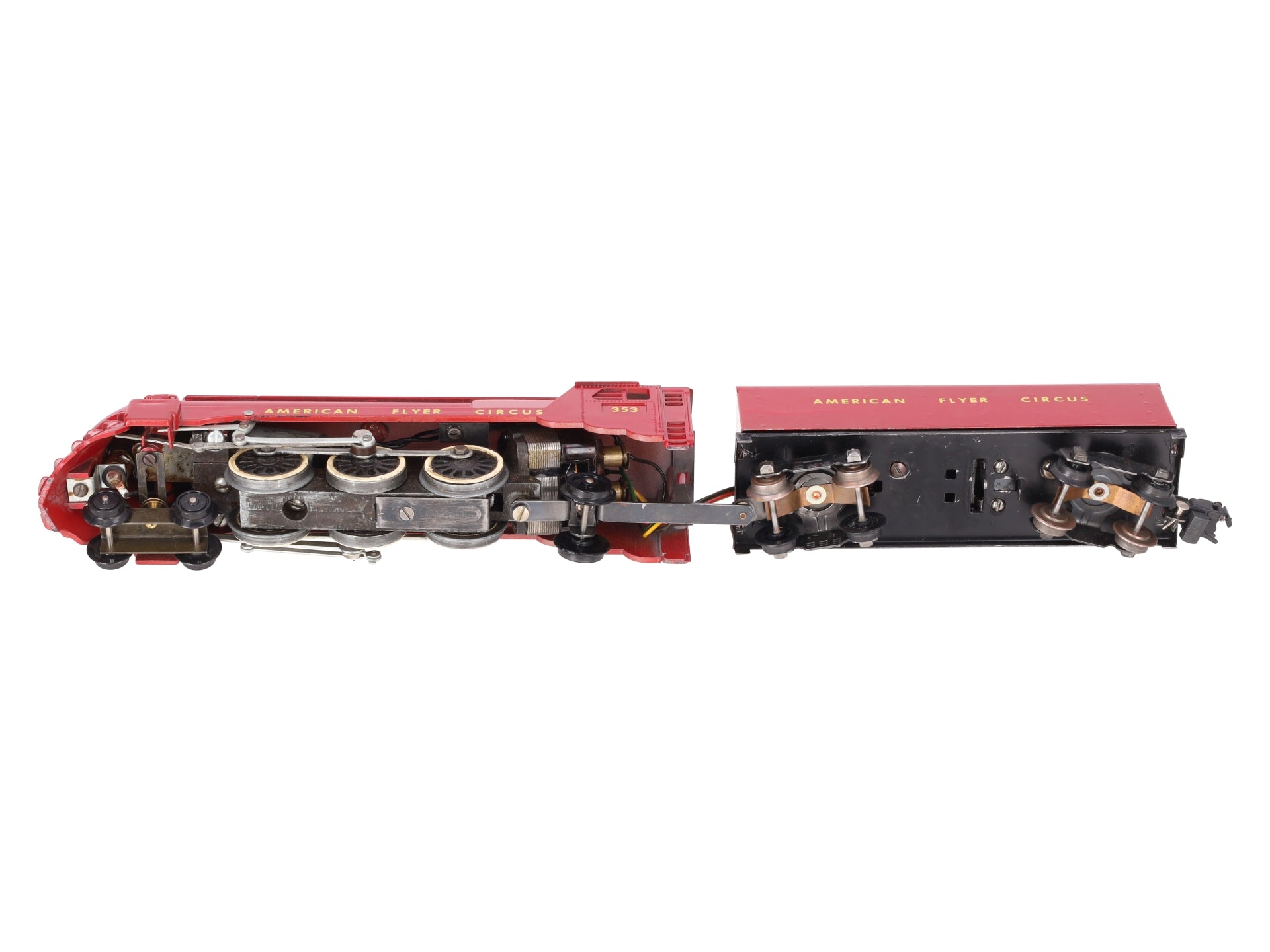 American Flyer 353 Vintage S Circus 4-6-2 Steam Locomotive w/Tender