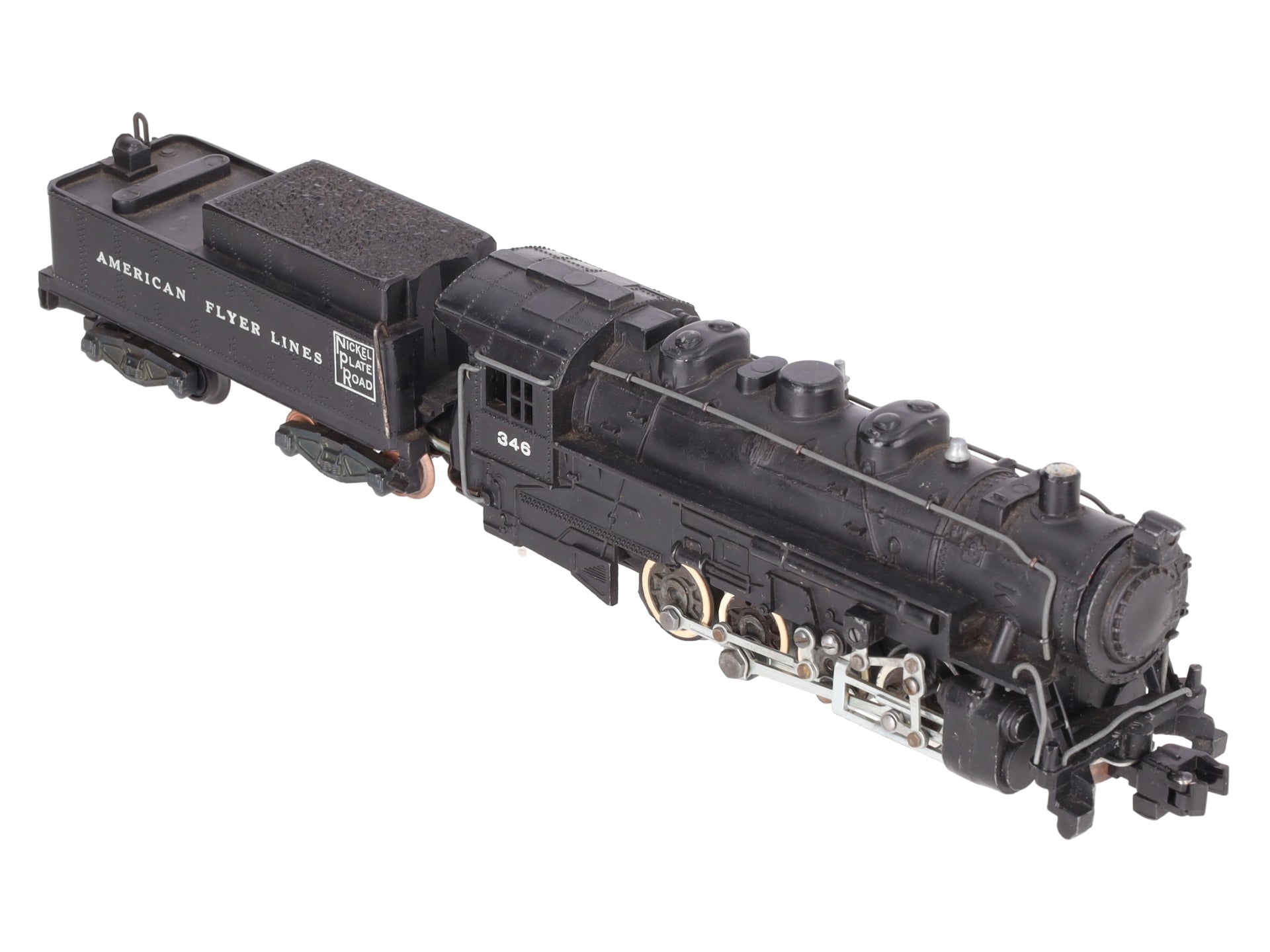 American Flyer 346 Vintage S Nickel Plate Road Steam Locomotive & Tender VG