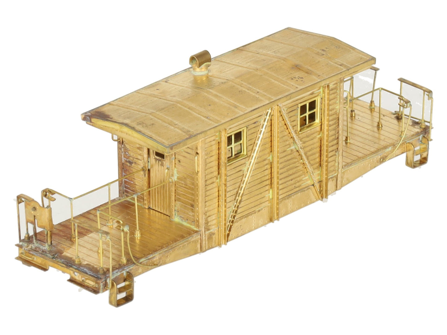 Overland HO BRASS Southern Pacific Transfer Caboose - Unpainted VG