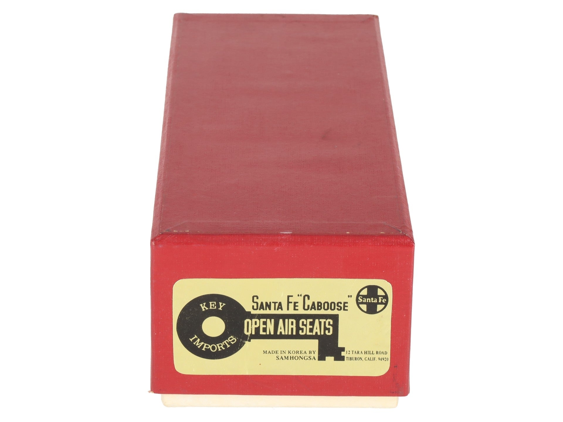 Key Imports HO BRASS Santa Fe Caboose w/ Open Air Seats - Unpainted EX/Box