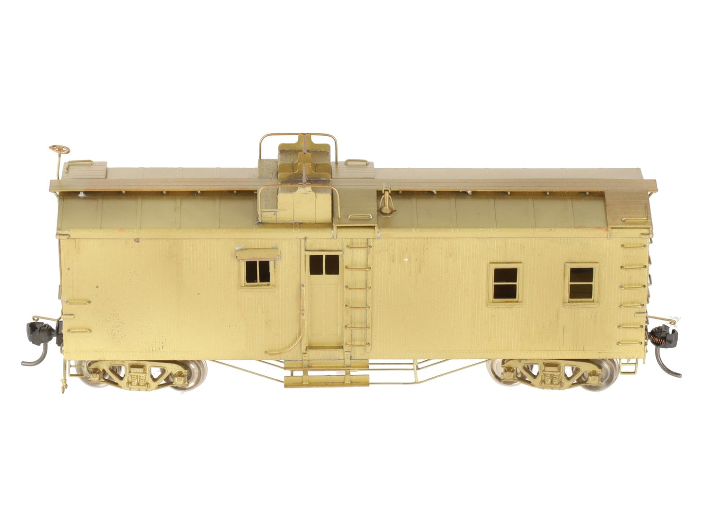 Key Imports HO BRASS Santa Fe Caboose w/ Open Air Seats - Unpainted EX/Box